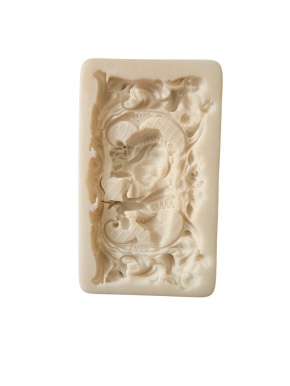 Decorative Cream Resin Plaque - Elegant Cherub Relief - Picture 13 of 15